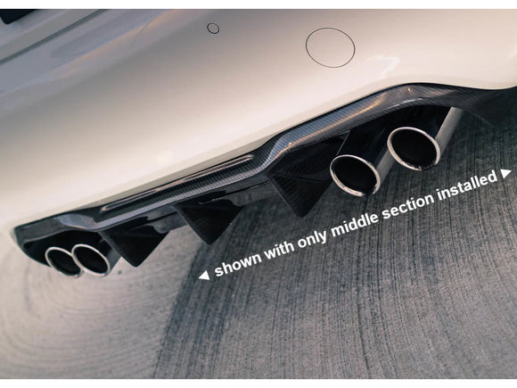 Kies 2015-2022 BMW M2 / M2C (F87) MTC Style Carbon Fiber Rear Diffuser