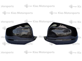 Kies Carbon Carbon Fiber Mirror Covers (Perf Style) - BMW 5 Series Pre-LCI (F10)