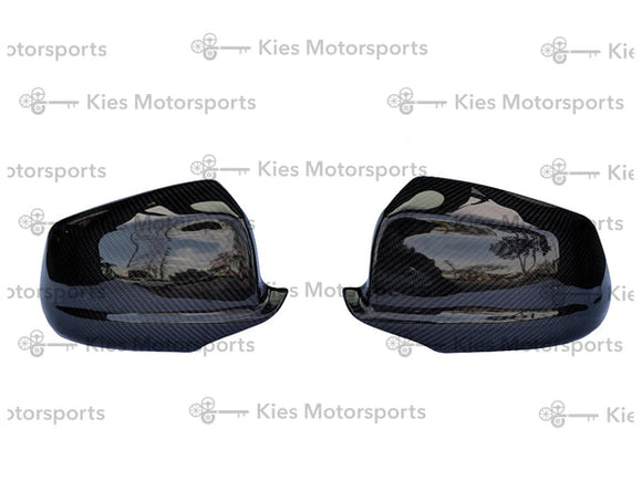 Kies Carbon Carbon Fiber Mirror Covers (Perf Style) - BMW 5 Series Pre-LCI (F10)