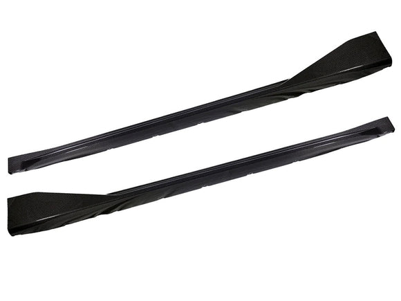 Kies Carbon Dry Carbon Fiber Side Skirt Extensions W/ Wing - BMW / G80 M3