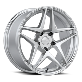 Kansei K15H Astro 18x9in / 5x120 BP / 22mm Offset / 72.56mm Bore - Hyper Silver Wheel