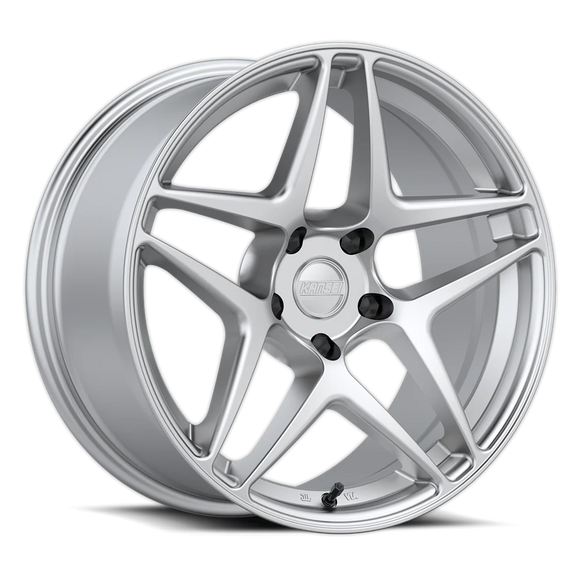 Kansei K15H Astro 19x8.5in / 5x112 BP / 35mm Offset / 66.6mm Bore - Hyper Silver Wheel