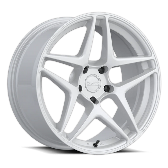 Kansei K15W Astro 19x9.5in / 5x112 BP / 35mm Offset / 66.6mm Bore - Gloss White Wheel