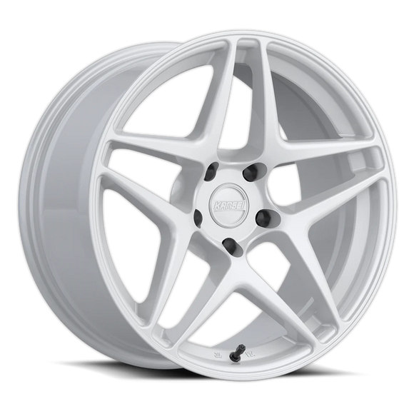 Kansei K15W Astro 18x8.5in / 5x100 BP / +35mm Offset / 73.1mm Bore - Gloss White Wheel