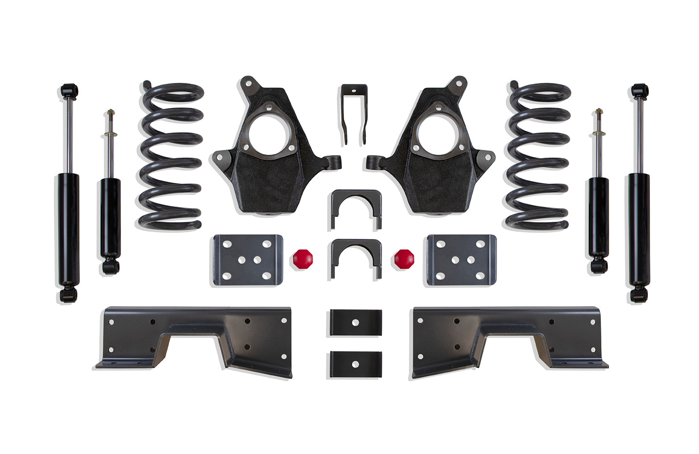 MaxTrac 99-06 GM C1500 2WD V6 4in/6in Lowering Spindle Kit