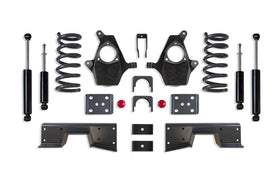 MaxTrac 99-06 GM C1500 2WD V6 4in/6in Lowering Spindle Kit