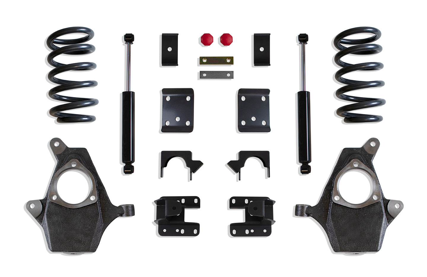 MaxTrac 07-13 GM C/K1500 2WD/4WD Single Cab 4in/6in Lowering Spindle Kit