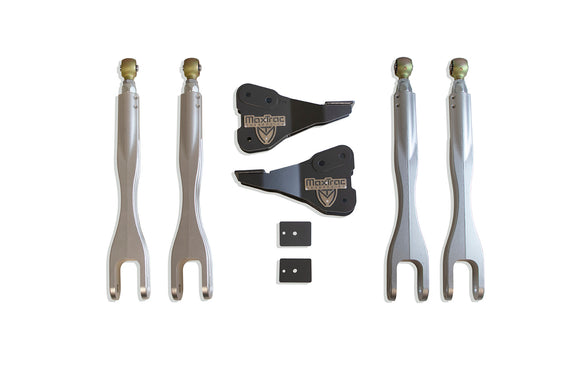 MaxTrac 17-19 Ford F-250/350 4WD Dually 0-6in Adaptive 4-Link Arm Kit