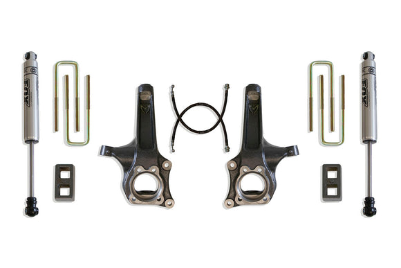 MaxTrac 15-18 Chevrolet Colorado 2WD 4in/2in MaxPro Elite Spindle Lift Kit w/FOX Shocks