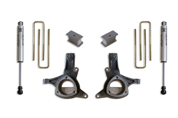 MaxTrac 07-16 GM C1500 2WD w/Cast Steel Susp. 4.5in/2in MaxPro Elite Spindle Lift Kit w/FOX Shocks
