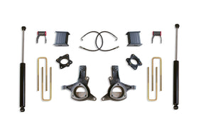 MaxTrac 07-16 GM C1500 2WD w/Cast Steel Susp. 7.5in/4in MaxPro Spindle Lift Kit w/MaxTrac Shocks