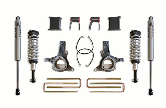 MaxTrac 07-16 GM C1500 2WD w/Cast Steel Susp. 7in/4in MaxPro Elite Spindle Lift Kit w/FOX Shocks