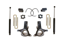 MaxTrac 16-18 GM C1500 2WD w/Stamped Steel. Susp. 7in/4in MaxPro Spindle Lift Kit w/MaxTrac Shocks