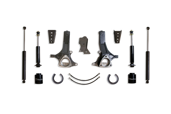 MaxTrac 09-18 RAM 1500 2WD 6.5in/4in Spindle & Spacer Value Lift Kit w/MaxTrac Shocks