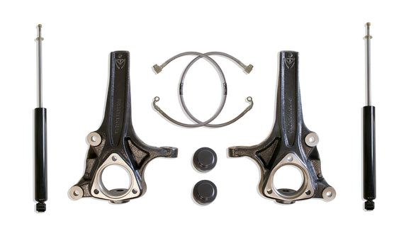 MaxTrac 2019+ RAM 1500 2WD (Non Classic 5 Lug Model) 4in/1in Spindle Lift Kit w/MaxTrac Shocks