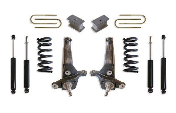 MaxTrac 98-00 Ford Ranger 2WD 4 Cyl w/Coil Susp. (Non Stabilitrak) 6in/3in Spindle Lift Kit