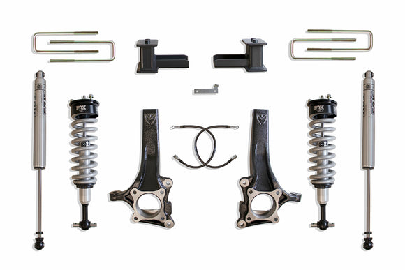 MaxTrac 15-18 Ford F-150 2WD 7in/4in MaxPro Elite Spindle Lift Kit w/FOX Shocks