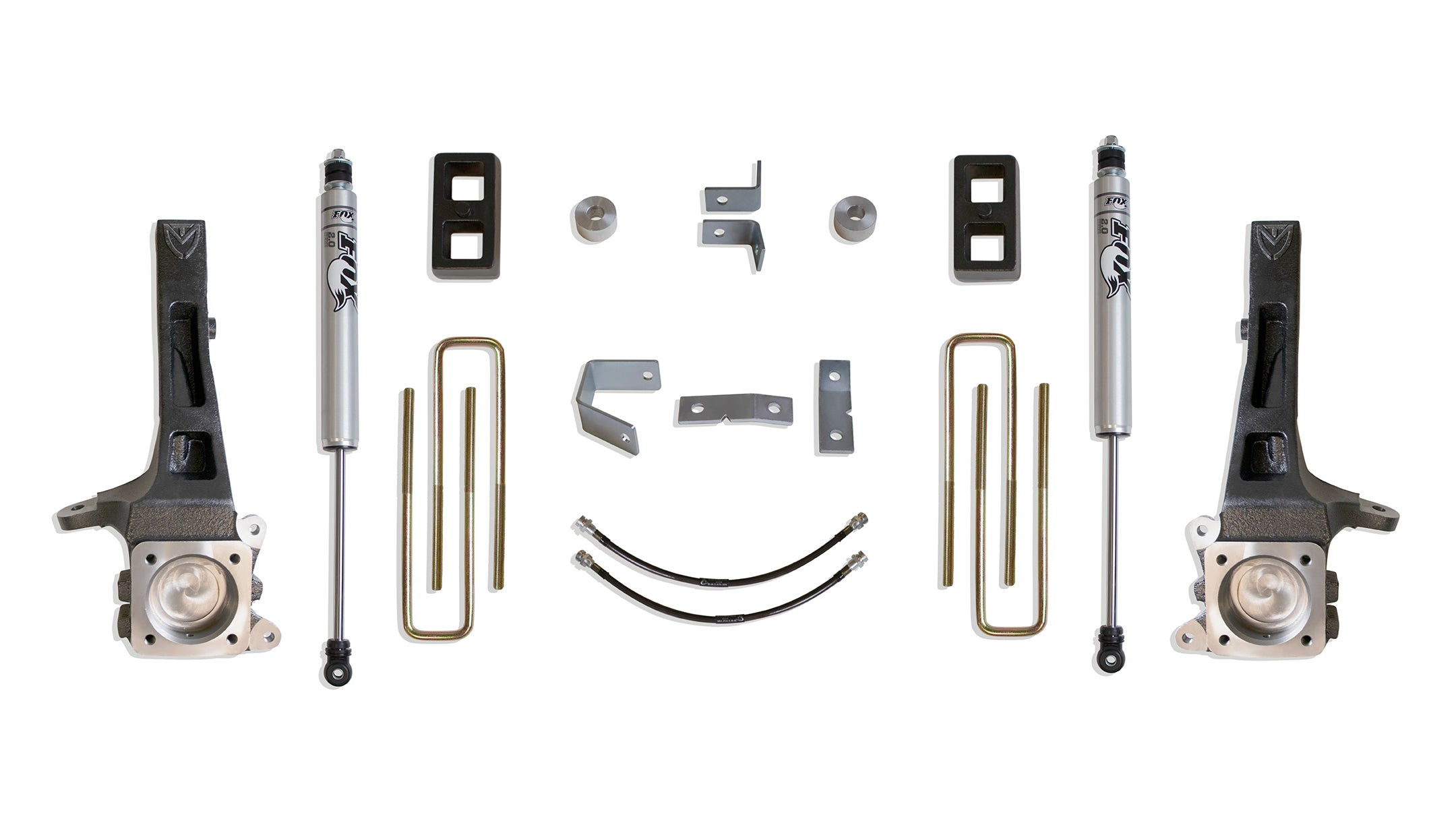 MaxTrac 05-18 Toyota Tacoma 2WD 6 Lug 4in/2in MaxPro Elite Spindle Lift Kit w/FOX Shocks