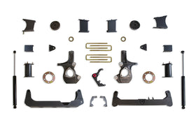 MaxTrac 14-16 GM K1500 4WD w/Cast Steel Susp. (Non Magneride) 7in/7in MaxPro Spindle Lift Kit