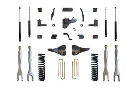 MaxTrac 17-19 Ford F-250/350 4WD 6in/2in MaxPro Coil Lift Kit w/4-Link Arms & MaxTrac Shocks
