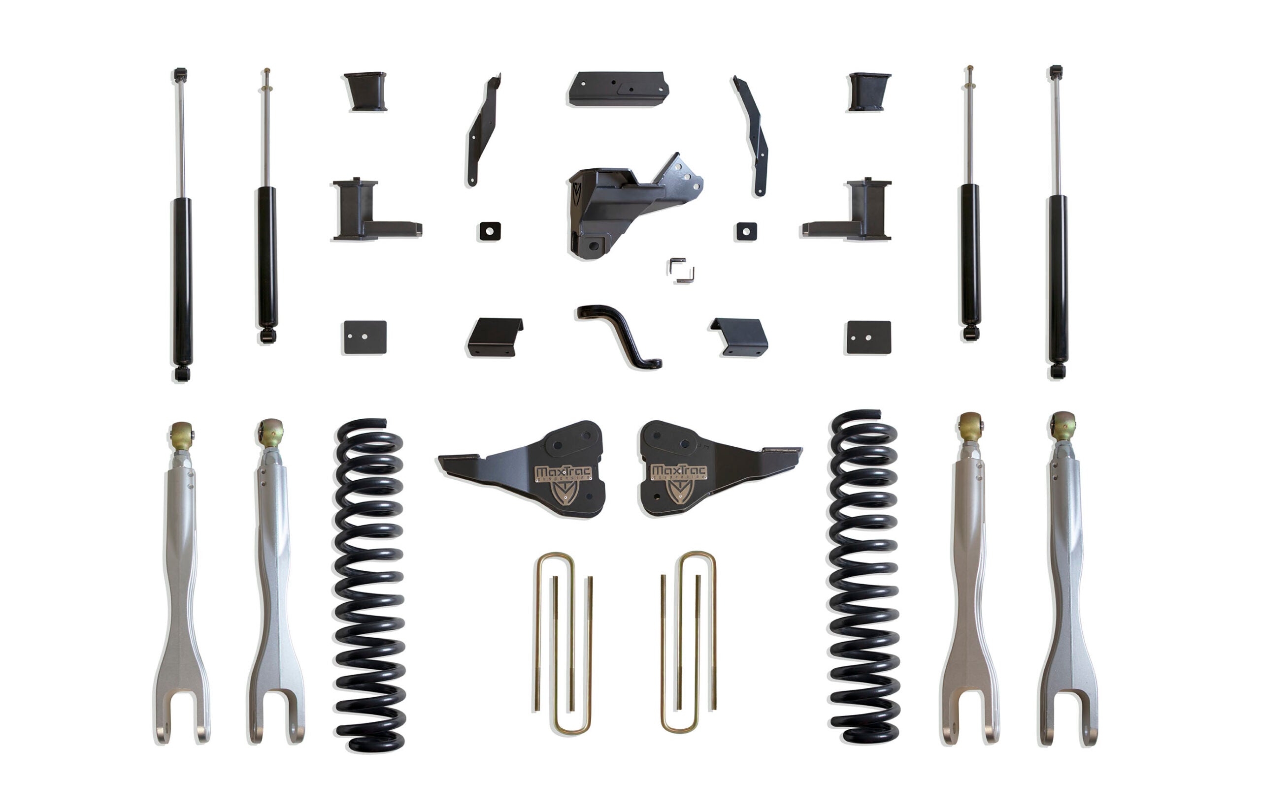 Maxtrac 8in MaxPro Kit w/ Forged Aluminum 4-Links & Maxtrac Shocks