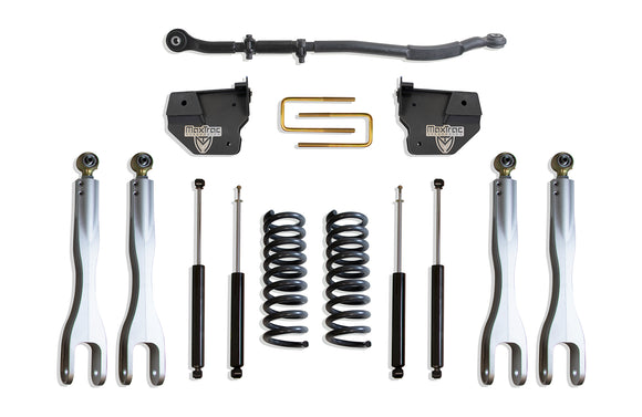 MaxTrac 14-24 Dodge RAM 2500 4WD 2.5in Leveling Kit w/ Forged Alum. 4-Link System & Maxtrac Shocks