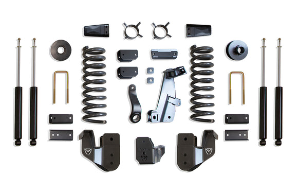 MaxTrac 14-18 RAM 2500 4WD 4in/1in MaxPro Coil Lift Kit w/Radius Arm Brkts & MaxTrac Shocks