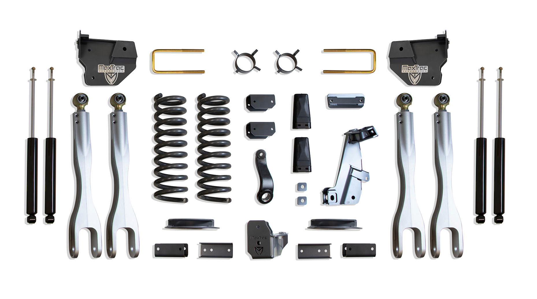 MaxTrac 14-18 Dodge RAM 2500 4WD 4in  Lift Kit w/ Forged Alum. 4-Link System & Maxtrac Shocks