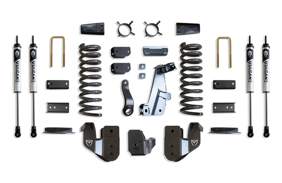 MaxTrac 14-18 Dodge RAM 2500 4WD 4in Lift Kit w/ Radius Arm Brackets & Vulcan 2.0 IFP Shocks