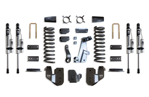 MaxTrac 14-18 Dodge RAM 2500 4WD 4in Lift Kit w/ Radius Arm Brackets & Vulcan 2.0 Res. Shocks