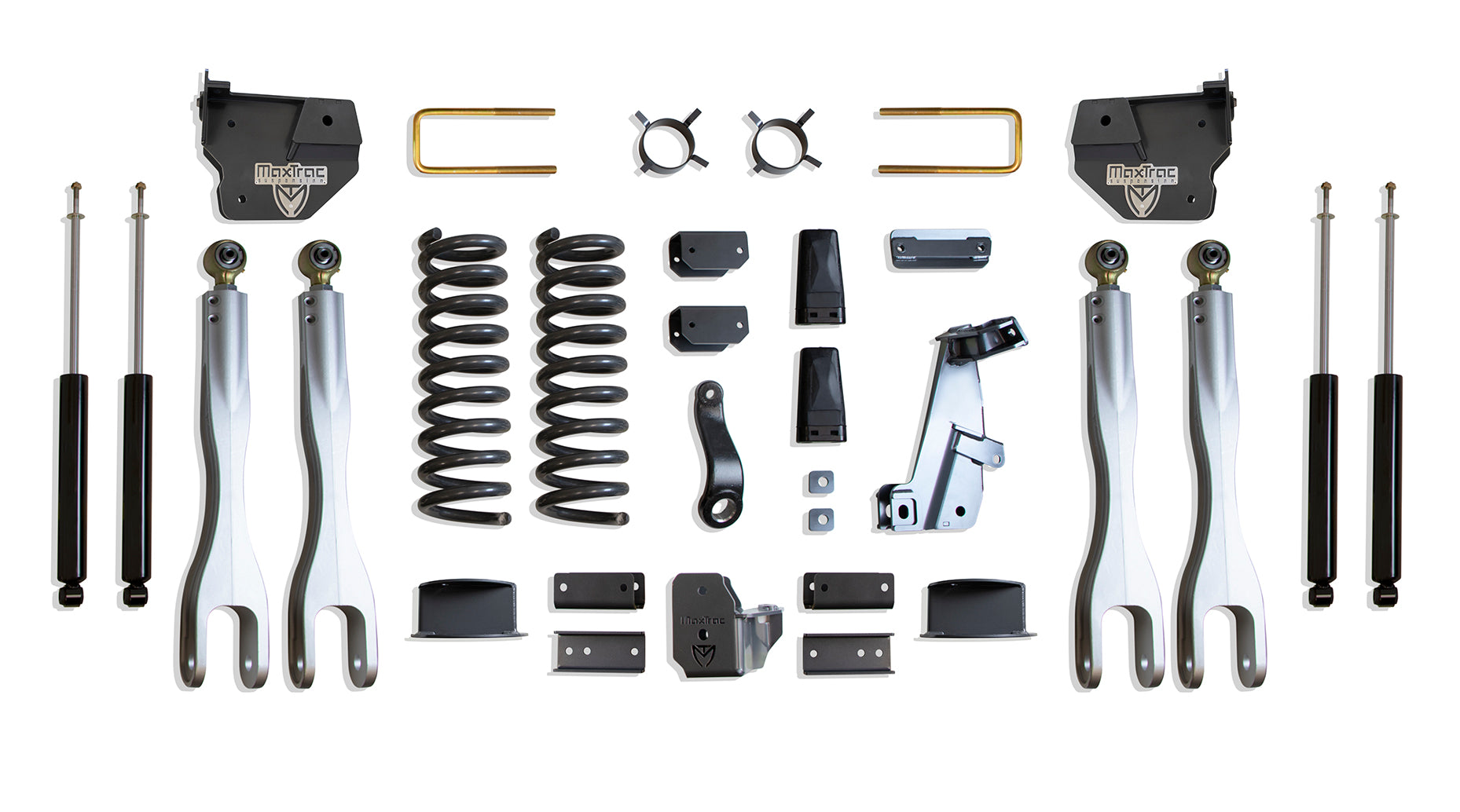 MaxTrac 14-18 Dodge RAM 2500 4WD 6in Lift Kit w/ Forged Alum. 4-Link System & Maxtrac Shocks