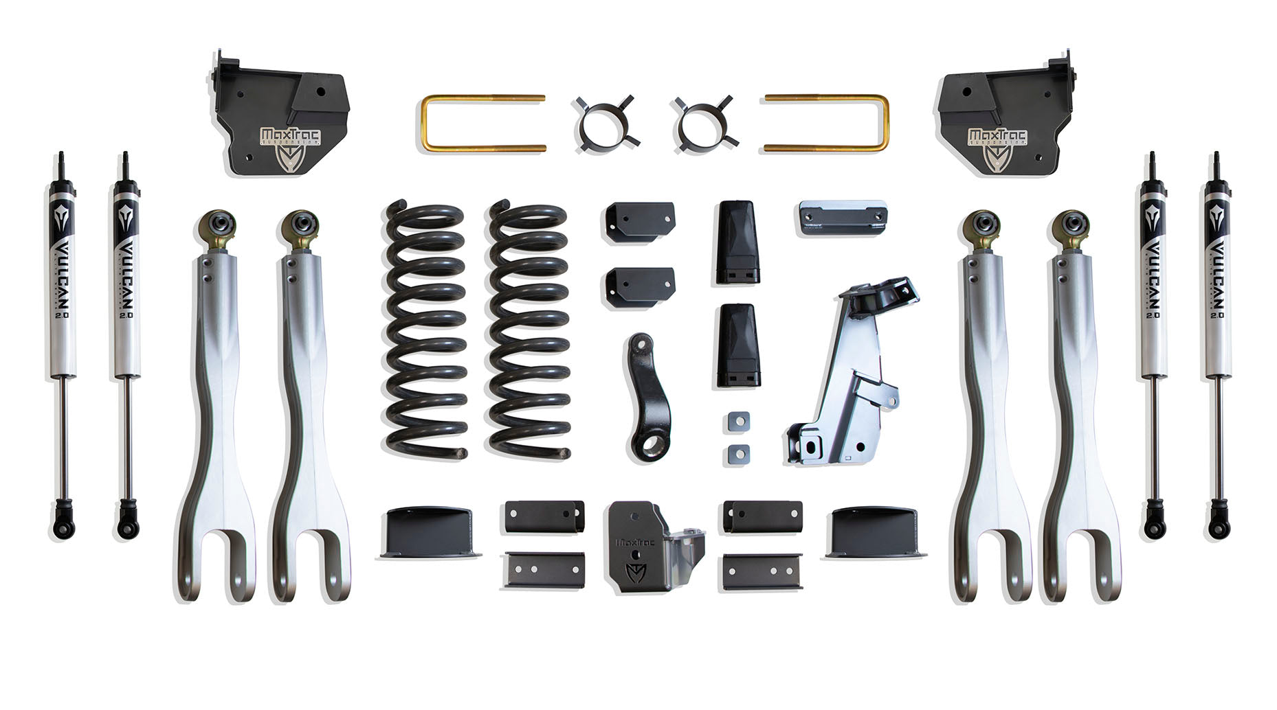 MaxTrac 14-18 Dodge RAM 2500 4WD 6in Lift Kit w/ Forged Alum. 4-Link System & Vulcan 2.0 IFP Shocks