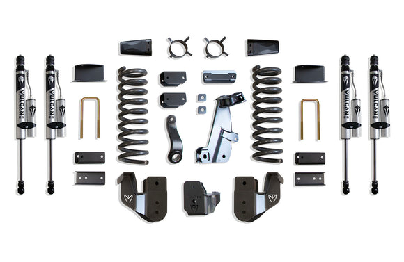 MaxTrac 14-18 Dodge RAM 2500 4WD 6in Lift Kit w/ Radius Arm Brackets & Vulcan 2.0 Reservoir Shocks