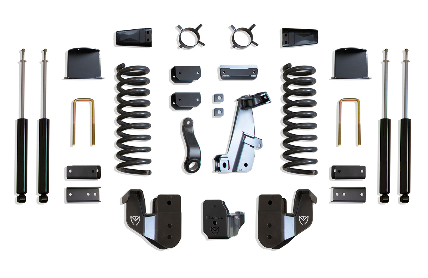 MaxTrac 14-18 Dodge RAM 2500 4WD 8in Lift Kit w/ Radius Arm Brackets & Maxtrac Shocks