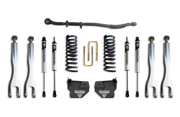 MaxTrac 13-24 Dodge RAM 3500 4WD 2.5in Leveling Kit w/ Alum. 4-Link System & Vulcan 2.0 IFP Shocks