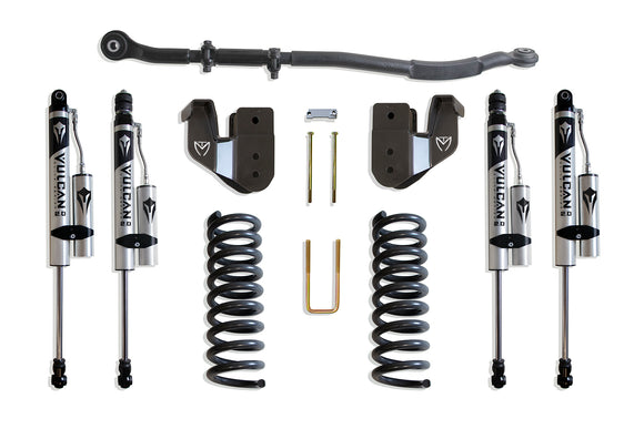 MaxTrac 13-24 Dodge RAM 3500 4WD 2.5in Leveling Kit w/ Radius Arm Brackets & Vulcan 2.0 Res. Shocks