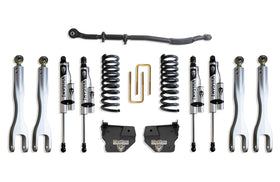 MaxTrac 13-24 Dodge RAM 3500 4WD 2.5in Leveling Kit w/ Alum. 4-Link System & Vulcan 2.0 Res. Shocks