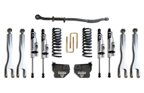 MaxTrac 13-24 Dodge RAM 3500 4WD 2.5in Leveling Kit w/ Alum. 4-Link System & Vulcan 2.0 Res. Shocks