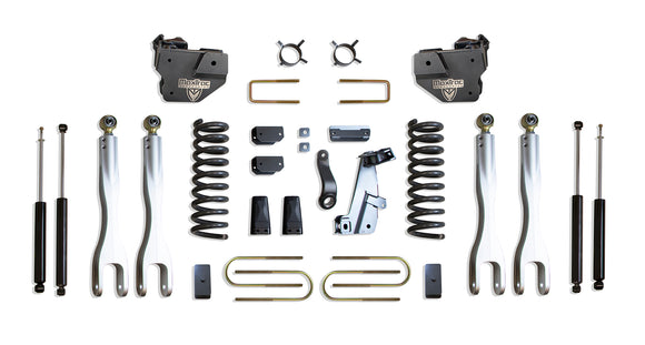 MaxTrac 13-18 RAM 3500 4WD 4in/1in MaxPro Coil Lift Kit w/4-Link Arms & MaxTrac Shocks