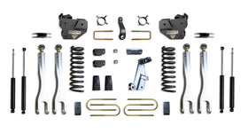 MaxTrac 13-18 Dodge RAM 3500 4WD 4in Lift Kit w/ Forged Alum. 4-link System & Maxtrac Shocks