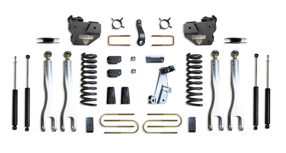MaxTrac 13-18 Dodge RAM 3500 4WD 4in Lift Kit w/ Forged Alum. 4-link System & Maxtrac Shocks