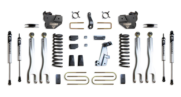 MaxTrac 13-18 Dodge RAM 3500 4WD 4in Lift Kit w/ 4-link System & Vulcan 2.0 IFP Shocks