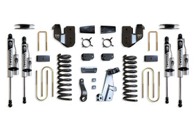 MaxTrac 13-18 Dodge RAM 3500 4WD 4in Lift Kit w/ Radius Arm Brackets & Vulcan 2.0 Res. Shocks