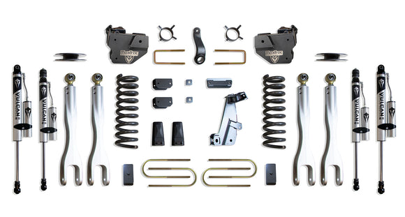 MaxTrac 13-18 Dodge RAM 3500 4WD 4in Lift Kit w/ 4-link System & Vulcan 2.0 Reservoir Shocks