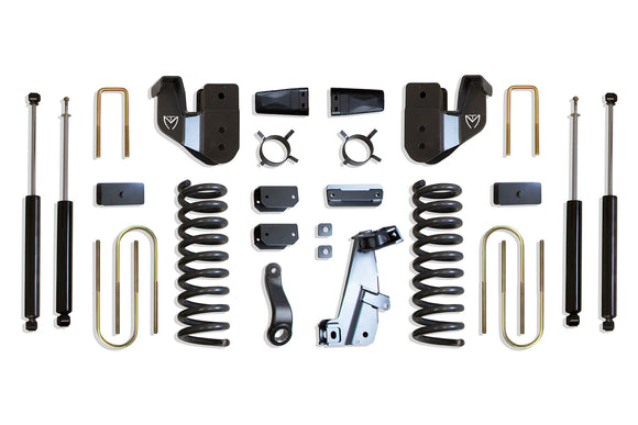 MaxTrac 13-18 RAM 3500 4WD 6in/3in MaxPro Coil Lift Kit w/Radius Arm Brkts & MaxTrac Shocks