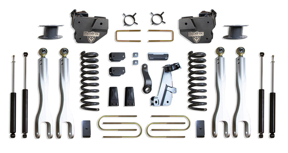 MaxTrac 13-18 Dodge RAM 3500 4WD 6in Lift Kit w/ Forged Alum. 4-Link System & Maxtrac Shocks