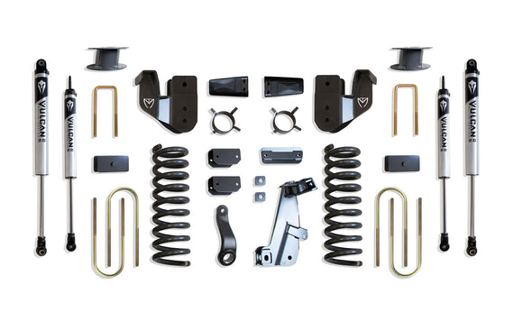 MaxTrac 13-18 Dodge RAM 3500 4WD 6in Lift Kit w/ Radius Arm Brackets & Vulcan 2.0 IFP Shocks