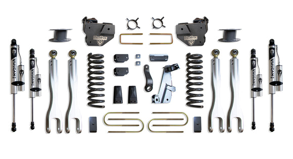MaxTrac 13-18 Dodge RAM 3500 4WD 6in Lift Kit w/ Forged Alum. 4-Link System & Vulcan 2.0 Reservoir S