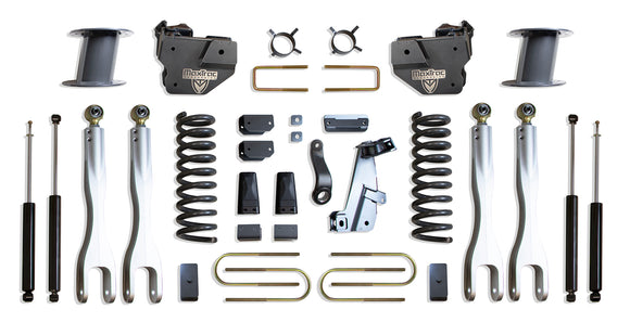 MaxTrac 13-18 Dodge RAM 3500 4WD 8in Lift Kit w/ Forged Alum. 4-Link System & Maxtrac Shocks