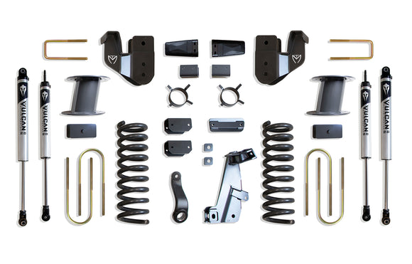 MaxTrac 13-18 Dodge RAM 3500 4WD 8in Lift Kit w/ Radius Arm Brackets & Vulcan 2.0 IFP Shocks